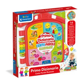 Clementoni - Baby Scopro The World in 100 Interactive, 1 Year Electronic Speaking Book for Children, Educational Book, Bilingual, Tactile Sound, Teaches Italian and English, Learn New Words