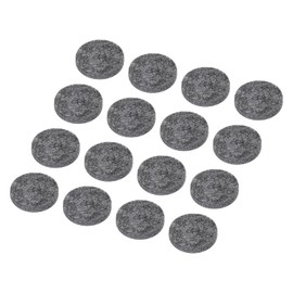 QUARKZMAN Pack of 16 Felt Furniture Pads, 0.98 Inch Round Small Felt Chair Leg Protectors Prevent Scratches for Furniture Hard Floor, Dark Grey