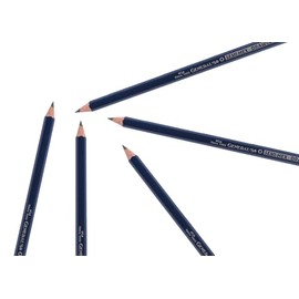 General's 497-4H Drawing Pencil, Hexagonal, Non-Toxic, 4H Thin Tip, Black (Pack of 12)