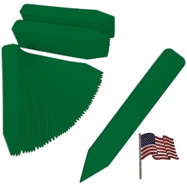 TAGKRAFTERS 4" x 5/8" Dark Green Premium Pot Stakes - 500 Pcs - Plastic Plant Tags and Labels - Nursery Garden Tree Labels Waterproof Writeable | Made in The USA |