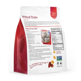 Royal Palm Deglet Noor Dates 16oz (Pack of 1) - Natural Dried Pitted Dates for Baking Non-GMO, Kosher Raw Pitted Dates in Bulk Pack -Premium Dry Deglet Noor Dates, No Added Sugar