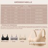 CYTMTZGA Mastectomy Bra Front Closure Seamless Denture Bra with Prosthesis
