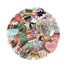 50PCS Transparent Reading Stickers for Laptop,Water Bottle,Computer,Skateboard,Scrapbook,Waterproof Inspirational Book Stickers for Students Teachers Teens,Vinyl Cute Motivational Book Lover Decals