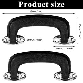 2Pcs Guitar Case Handle Luggage Handles Replacement Suitcase Handles Luggage Pull Handle Carry Luggage Handle Replacement Plastic Pull Handles for Musical Box