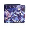 G-Ahora Men's Boys Genshin Leather Wallet Biofold Anime Wallet Credit
