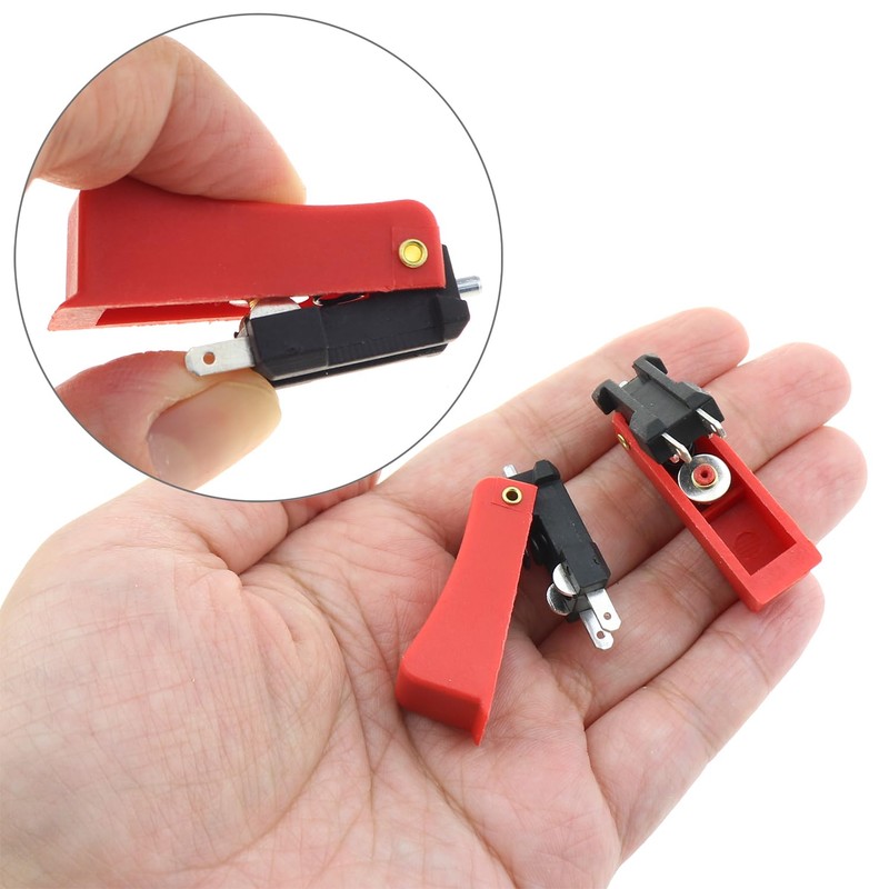 LUORNG 6PCS Torch Trigger Switch High Sensitivity Trigger Switch Red