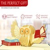 LIN 17529, Pop Up Card, Voucher, Book, Owl, Owl, Pop-Up