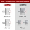 BLIKA Hydraulic Crimper Replacement Dies, 12AWG#4, 10AWG#6 Swage Dies for