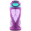 ZULU Torque 16oz Plastic Kids Water Bottle with Silicone Sleeve