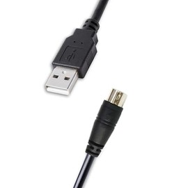 Cable USB-A a Mini-Din de 7 pines macho para IK Multimedia iRig Series, compatible con HD, HD-A, Keys I/O 25, I/O49, MIDI 2, Pro, Pro Duo, Pro Duo I/O
