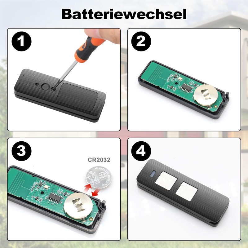 868MHZ Remote Control Garage Opener 2 Channel Handheld Transmitter Pack