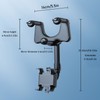 Car Rearview Mirror Phone Holder Adjustable 360 Degrees Rotation Multifunctional