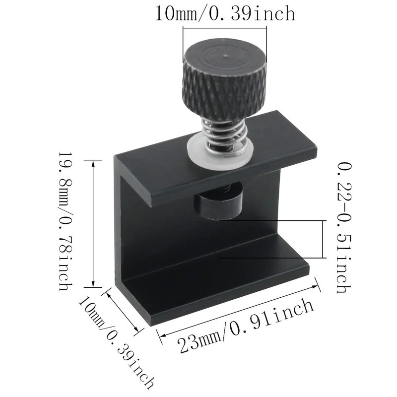 JJHXSM 4pcs 3D Printer Heating Bed Clamp Glass Clips Clamps