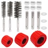 6pcs Set Bore Brush for Drill, 1/4" Hex Shank Stainless