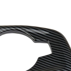 Korlot Carbon Fiber Center Console Gear Shift Head Cupholder Panel Cover Trim Accessories for Chevy Trax 2024