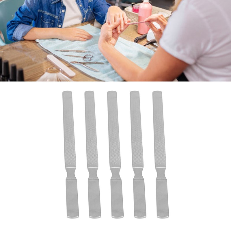 10pcs Stainless Steel Nail File 4 Sides Nail File Fine