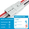Muelnmey 50 Amp Battery Quick Connect/Disconnect Connector, 6-12 Gauge 600V