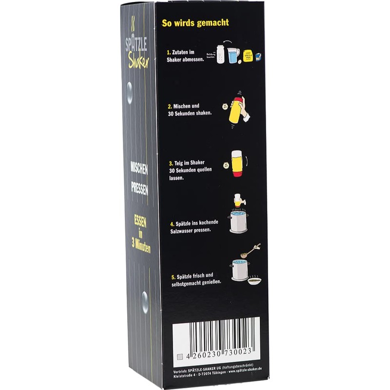 SPÄTZLE-SHAKER 4 PORT.