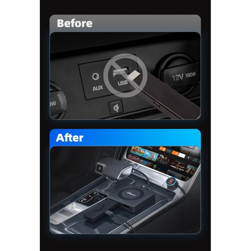 Ottocast HDMI Multimedia Adapter for Fire TV Stick Wireless Carplay