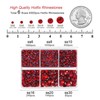 BEADSLAND Hotfix Rhinestones, 4000 PCS Light Red Rhinestones for Clothes