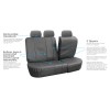 The Quality Cover Gray Deluxe Perforated Leatherette 7Seater 3 Row