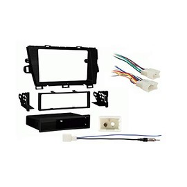 Harmony Audio HA-40LX11 Compatible with Toyota Prius Prius Plug in 2012-2015 Aftermarket Radio Antenna Adapter, MET13-99-8226B Single/Double DIN Installation Dash Kit and HA-701761 Radio Harness