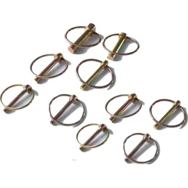 Donaly Lynch Pin Lock Pin for Agricultural Machinery Cultivator Tractor Pipe Connection Joint Set of 10 (0.4 x 2.2 inches (10 x 55 mm)