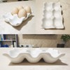 Bealuffe Ceramic Egg Holder Egg Tray Porcelain Fresh Egg Holder