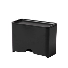 ideaco Mask Dispenser 60 Basic Mask Storage, Antibacterial Case, Black