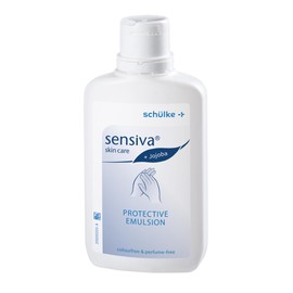 Schülke sensiva® protective emulsion 150 ml | dye and fragrance-free hand cream | protects hands in everyday work during wet work | absorbs quickly