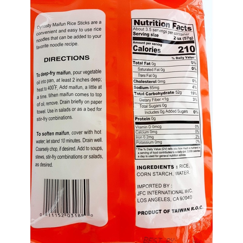 Dynasty Maifun Rice Sticks -- 6.75 Ounce (Pack of 3)