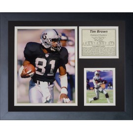 Legends Never Die "Tim Brown Raiders Framed Photo Collage, 11 x 14-Inch, (11627U)