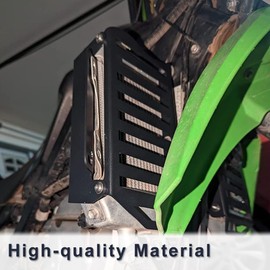 Xitomer Aluminum Radiator Guards, Fit for KLX250 KLX250S KLX250SF 2009 2010 2011 2012 2013 2014 2015, Radiator Grille Cover/Radiator Protector (Black)