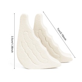 SKHAOVS 8 Pairs Toe Filler Inserts, Adjustable Shoe Filler, Adjustable Toe Plug, Shoe Inserts for Too Large Shoes, Reusable Shoe Filler, for Men and Women