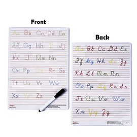 Handwriting Practice Letter Tracing for Kids: Board for Cursive & Printing Style with Dry Erase Marker for Preschooler - Reusable Wipe Clean ABC Alphabet Learn to Write, 8.3 x 11 Inches