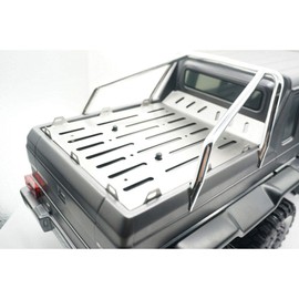 Raidenracing Stainless Steel Rear Bucket Plate for TRAXXAS 1/10 TRX-6 G63 6X6 TRX6 RC Crawler - with Hook Mount