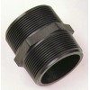 NORWESCO 1-1/4" MPT short Pipe Nipple, Black, NORWESCO/BANJO