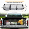 Kakaswise Cargo Net Trunk Bed Organizer,Mesh Storage Net with 4