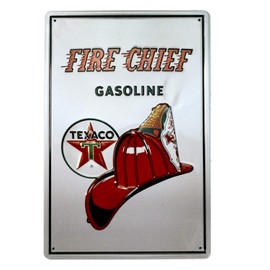FIRE CHIEF AVSB-109 Gasoline Oil Garage Motorcycle Garage Sign Vintage Biker Interior Sign