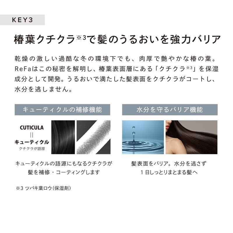 ReFa Beautech Shampoo Treatment, Genuine Refill, Hyaluronic Acid, Moisturizing Gloss