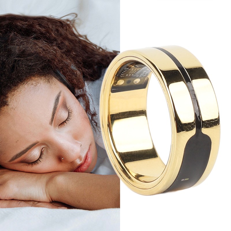 Smart Ring Fitness Tracker Long Standby Touch Control Health Tracker
