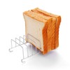 HEMOTON 2pcs Toast Stand Bread Holder Stainless Steel Serving Toast
