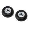 2PCS 50mm Replacement Suitcase Caster Wheels - Rubber Caster with