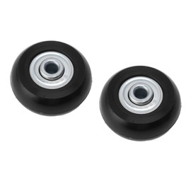 2PCS 50mm Replacement Suitcase Caster Wheels - Rubber Caster with Bearings, Luggage Wheels Rep Kit for Trolley Cases, Easy Installation for Rolling (45mm X 18mm)