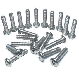 ZdingTech 20pcs 10-32 X 7/8" Stainless Pan Head Machine Screws,C75 C76 Screws for Polaris 280 Screws Parts for Polaris 180 Pool Cleaner Parts,Compatible with Polaris 280 Wheel Screws