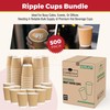 CHEF ROYALE Kraft Ripple Cups Full Box Without Lids (500