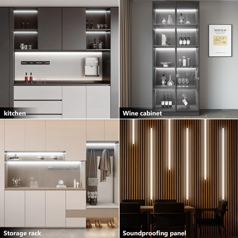 CHNMALITAI 12V COB LED Strip, 6 Pcs 1M White COB