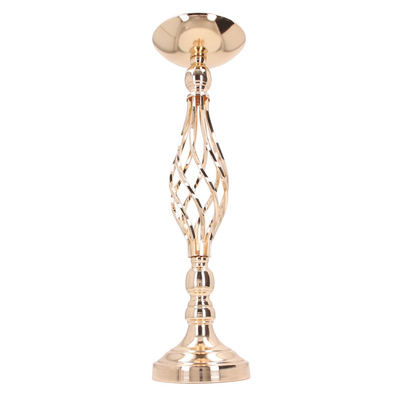 Table Candlestick Ornament Iron Twisted Curb Candle Holder Decorative Ornament