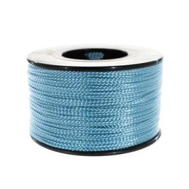 Paracord Planet Nano Cord: 0.75mm Diameter 300 Feet Spool of Braided Cord (Light Blue)