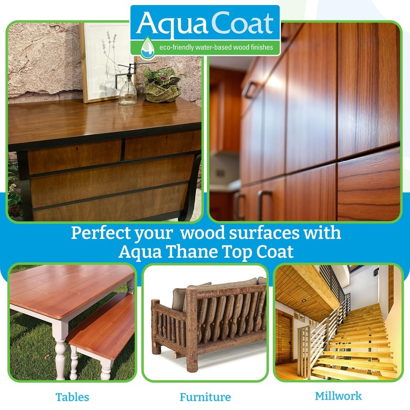 Aqua Thane Topcoat in Satin Finish - Premium Water-Based for